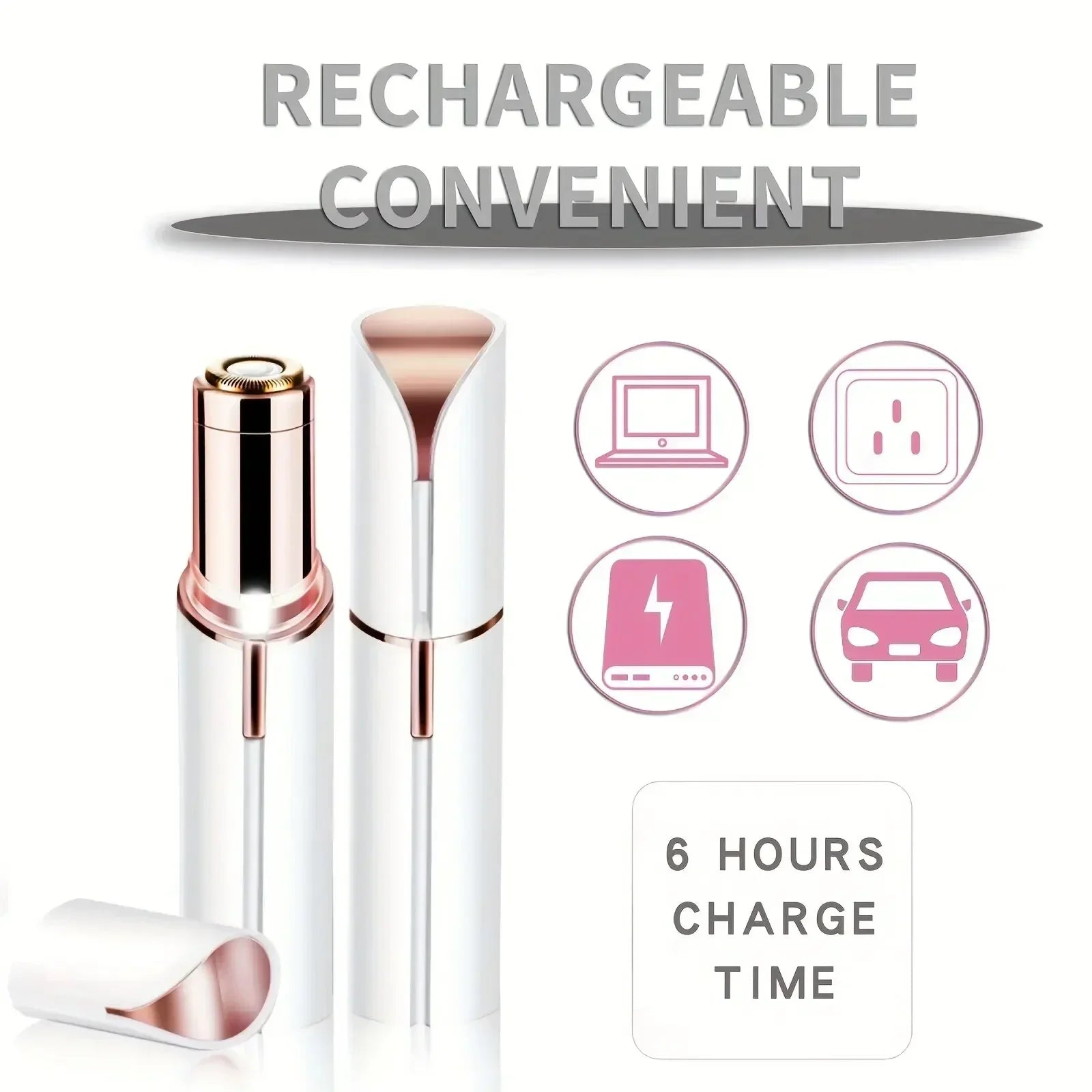 SHOWLU Portable Lipstick Electric Hair Remover for painless facial shaving, compact and easy-to-use facial hair removal device