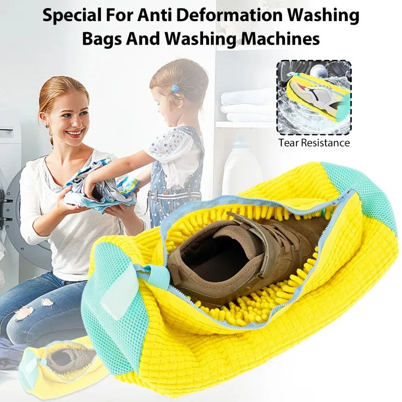 Showlu Smart General portable shoe cleaner brush with bristles for removing dirt from shoes, compact and easy to use.