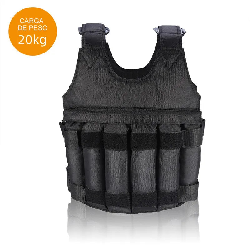 Adjustable SHOWLU FASHION STORE weight vest with Oxford cloth for strength training, featuring multiple weights and a secure fit.