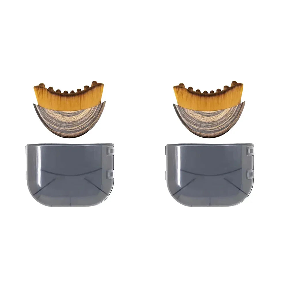 Lymphatic contour face brush from Stone's Store with soft bristles for facial lymphatic drainage and skin contouring.