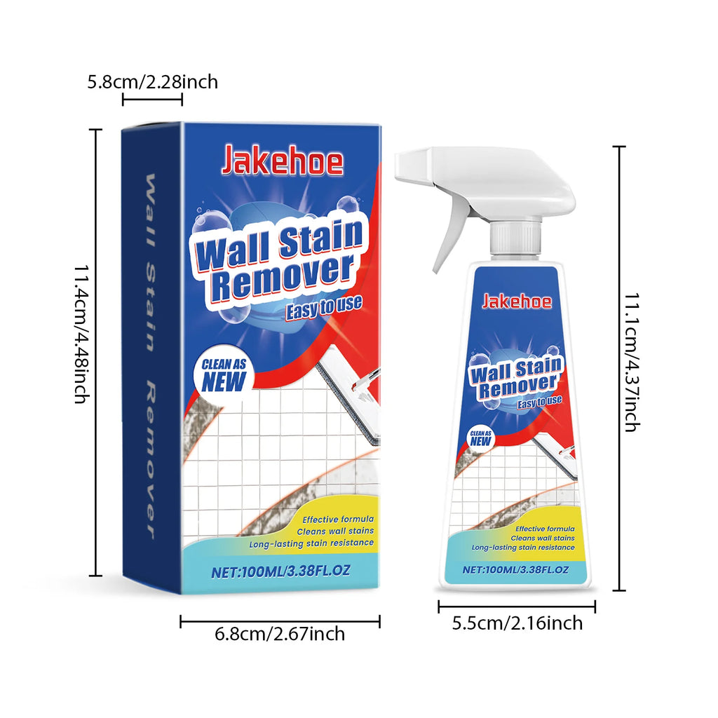 Showlu Smart General laundry stain remover foam applied to a fabric stain, showing foaming action on clothing.