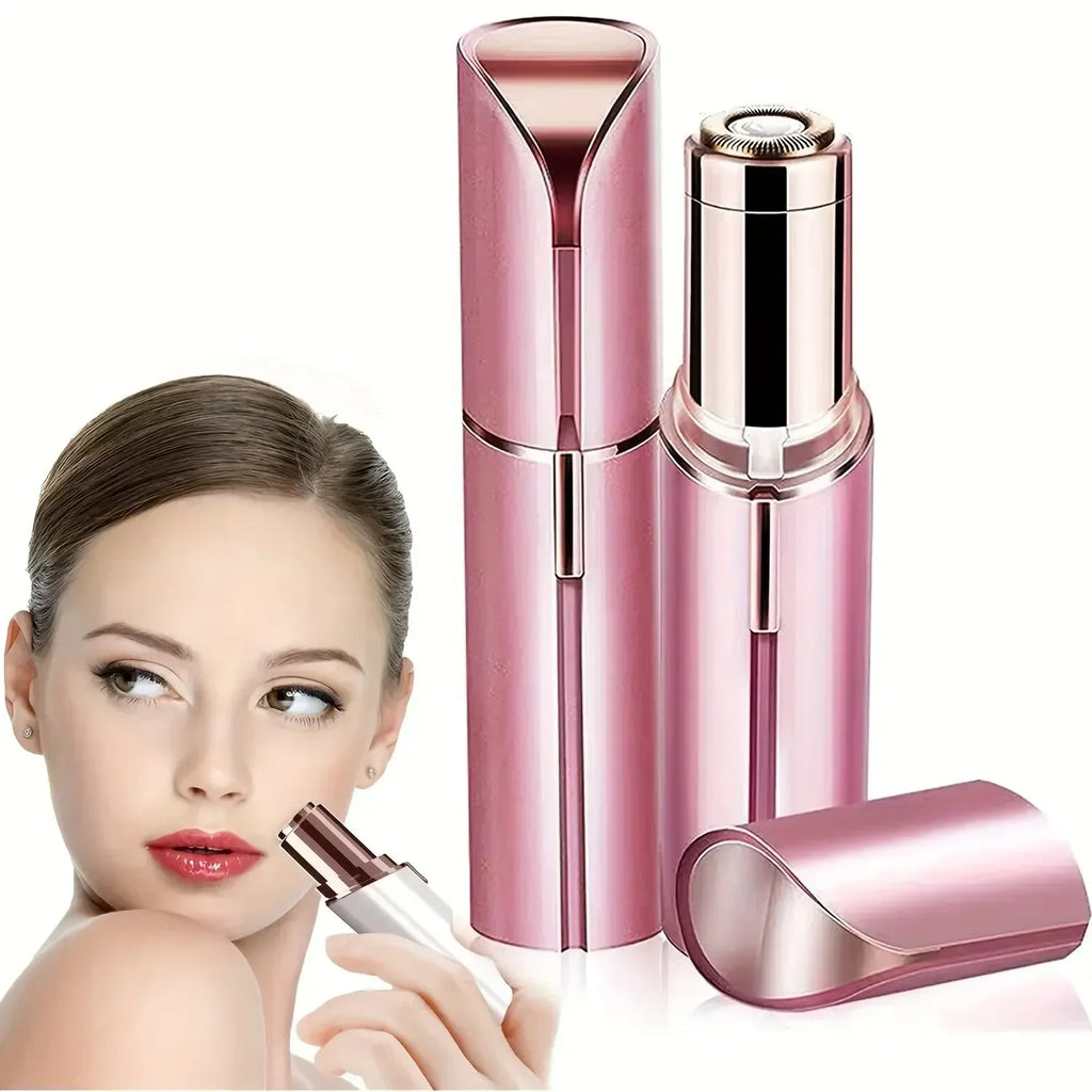 SHOWLU Portable Lipstick Electric Hair Remover and facial shaver, compact and painless for quick facial hair removal.