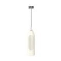 Showlu Smart General bcomfy Handheld Electric Milk Frother with stainless steel whisk for creamy coffee and latte drinks.