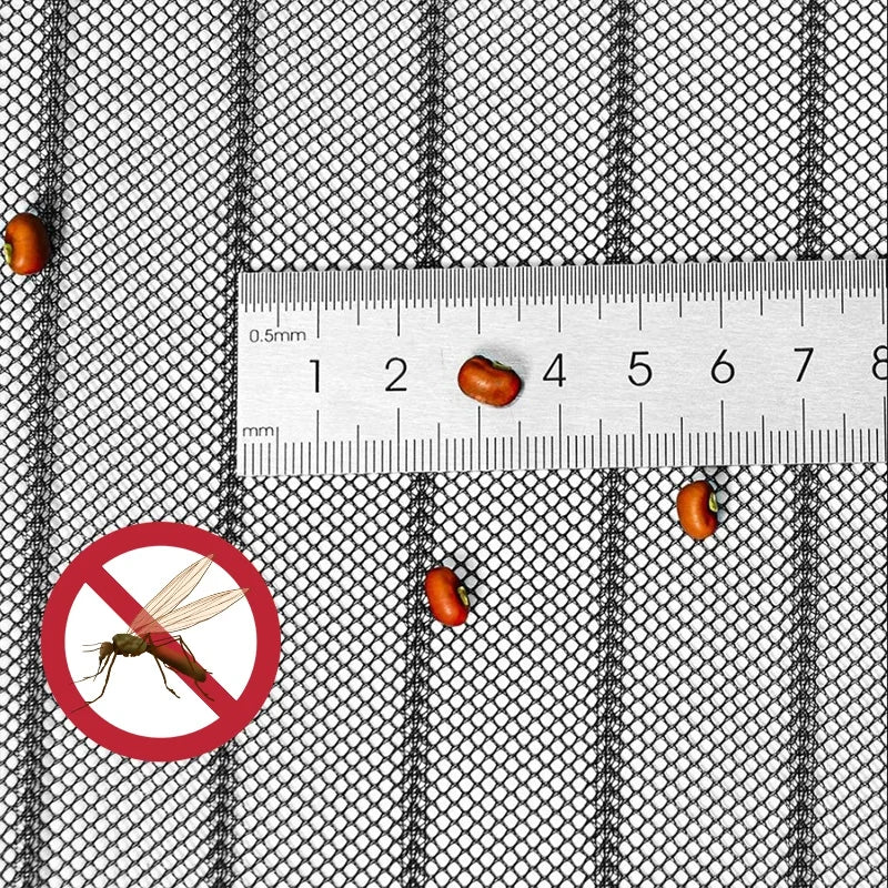 Showlu Smart General magnetic mesh door curtain with self-adhesive mosquito screen, featuring a breathable fabric and easy installation.