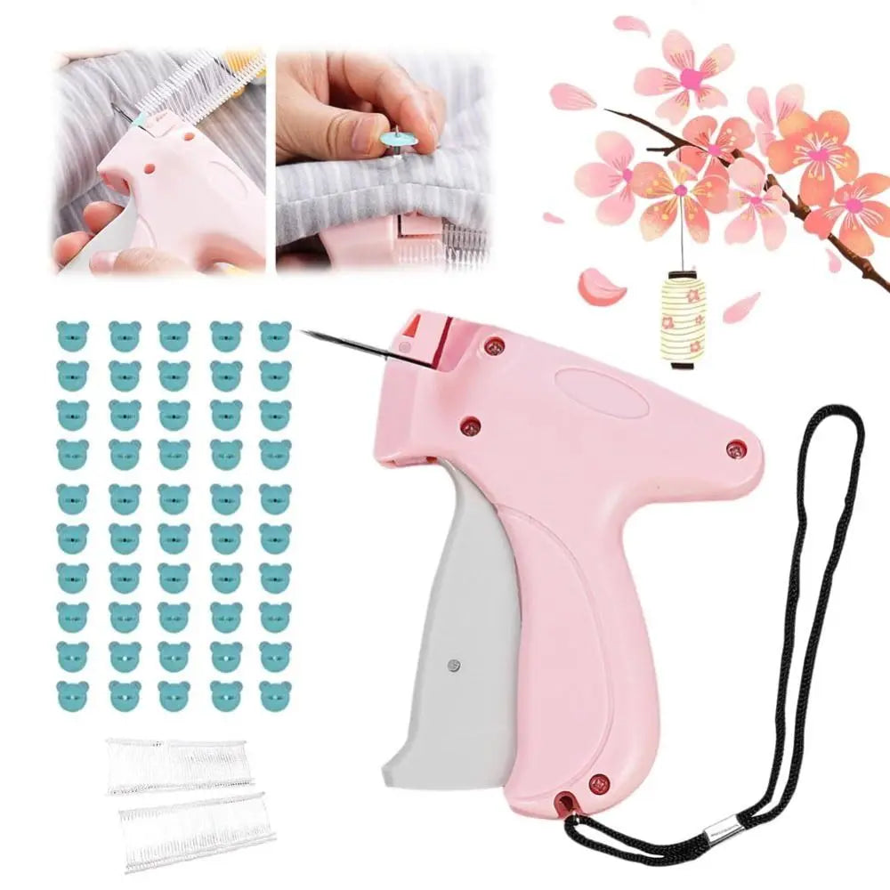 SHOWLU Portable Micro Stitch Tag Gun for clothes, compact clothing fixer tool with quick stitching for garment repairs
