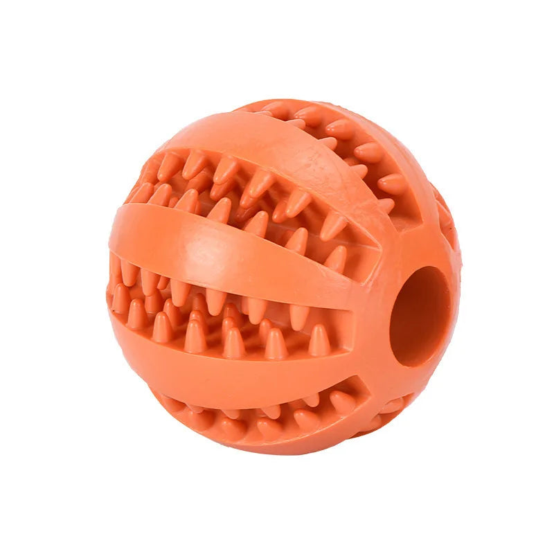 Showlu Smart General interactive rubber dog chew ball with treat dispenser, designed for teeth cleaning and puppy training.