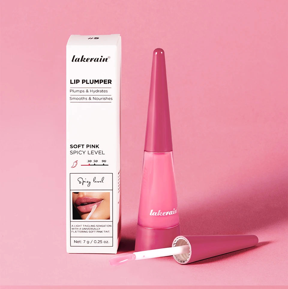 Showlu Smart General Lip Oil Plumper with glossy finish and sleek packaging, showcasing its nourishing and volumizing formula.