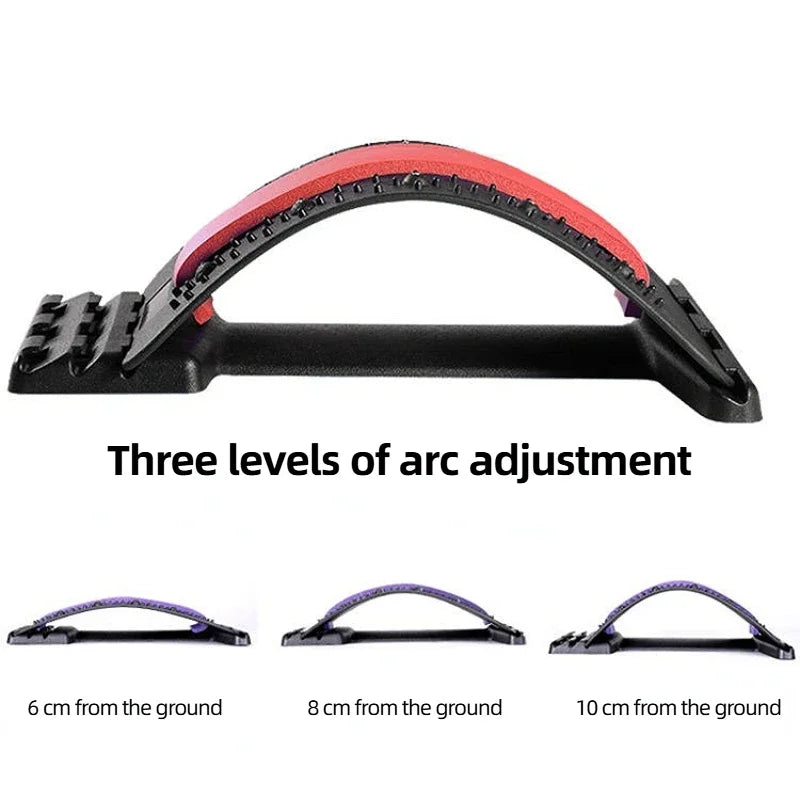 Multi-level CAMMUO Back Stretcher by SHOWLU FASHION STORE, adjustable lumbar spine massager with ergonomic design.