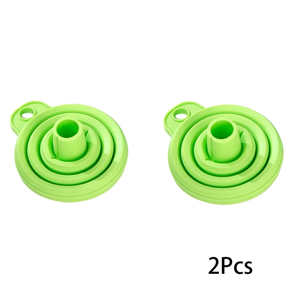 Showlu Smart General collapsible funnel set with multiple sizes, flexible silicone construction, and easy-to-store design.