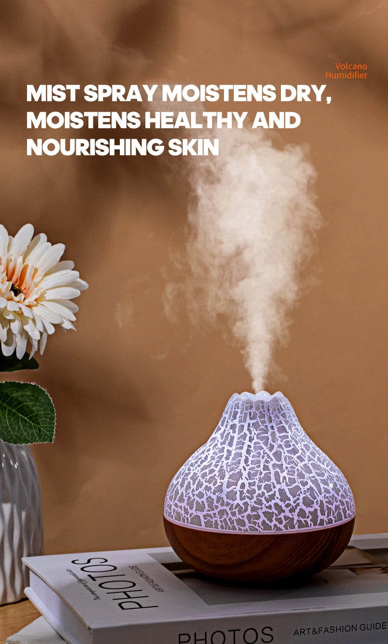 Showlu Smart Kinscoter 300ml ultrasonic humidifier emitting mist, compact device for home humidity control