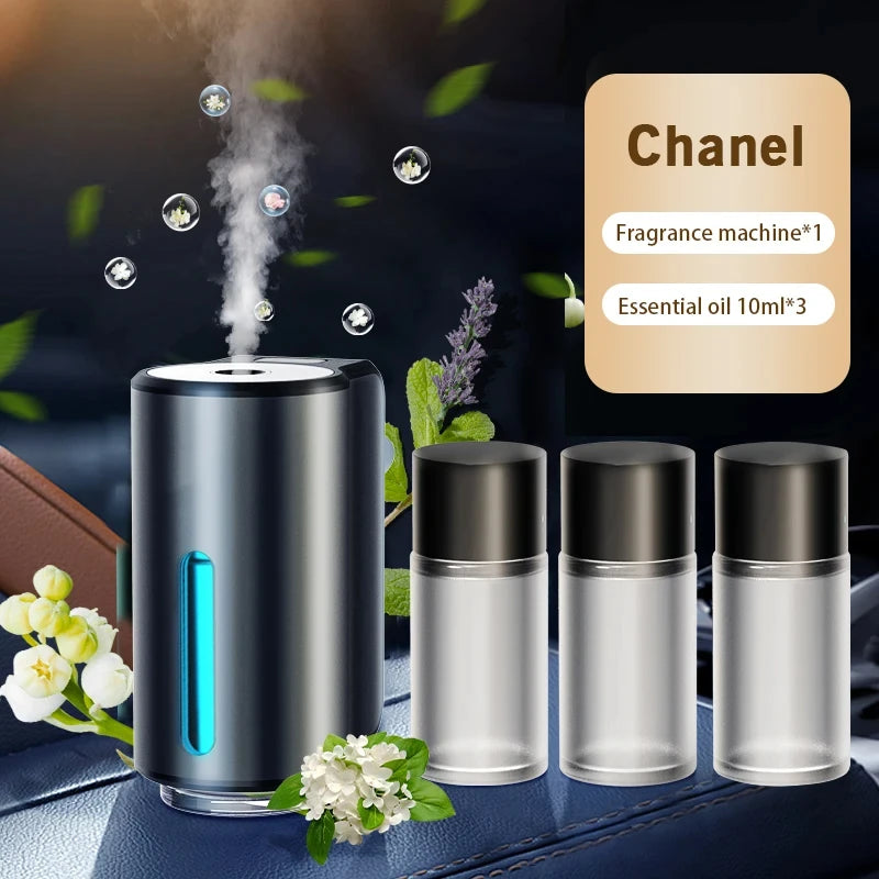 Showlu Smart General car aromatherapy diffuser with sleek design and adjustable nozzle for relaxing essential oil scent diffusion.