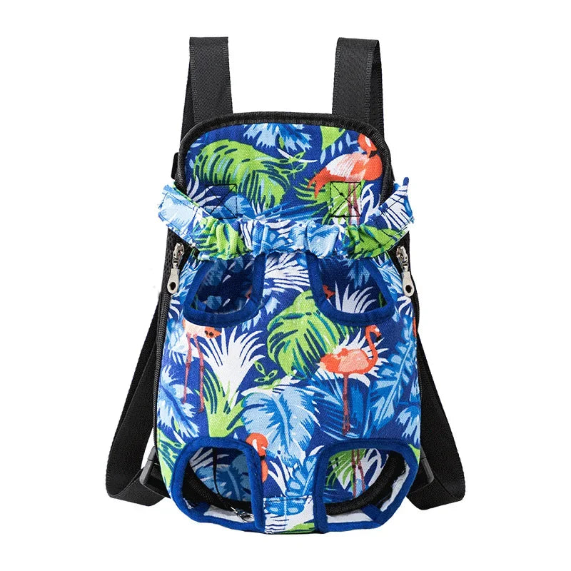 Showlu Adjustable Mesh Pet Carrier Backpack with breathable design for cats and small dogs, offering comfort and visibility.