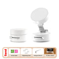 Showlu Mini Magnetic Suction Cup Car Phone Holder attached to a car dashboard holding an iPhone or Android device.