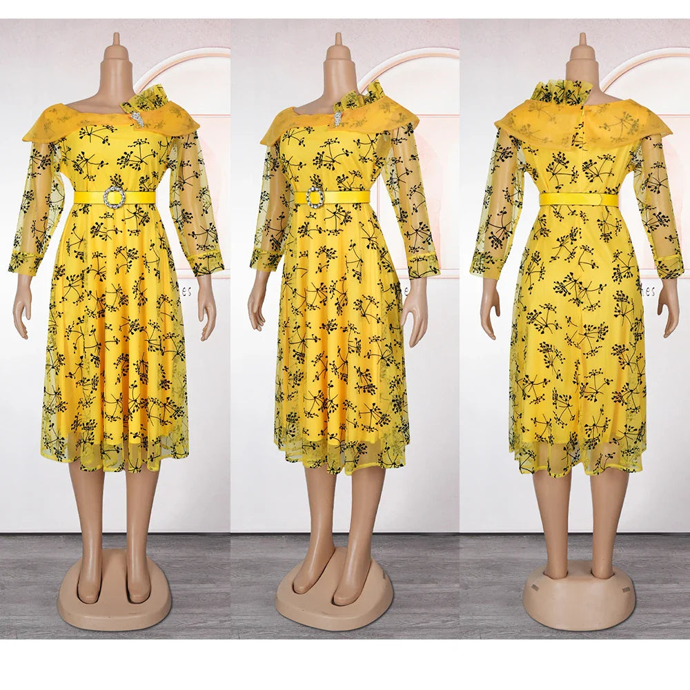 African print maxi dress by SHOWLU FASHION STORE, elegant plus size party gown with vibrant patterns and flowing fabric.