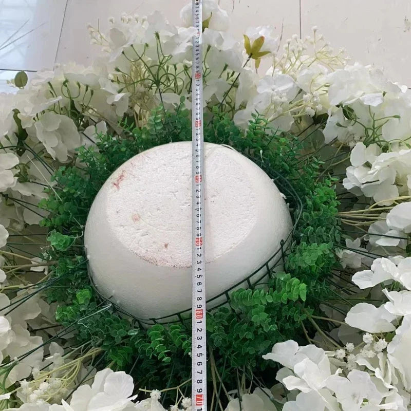 70CM Artificial Hydrangea Rose Flower Ball Wedding Road Guide Flower Table Placement Silk Flower Showcase Exhibition Hall Layout