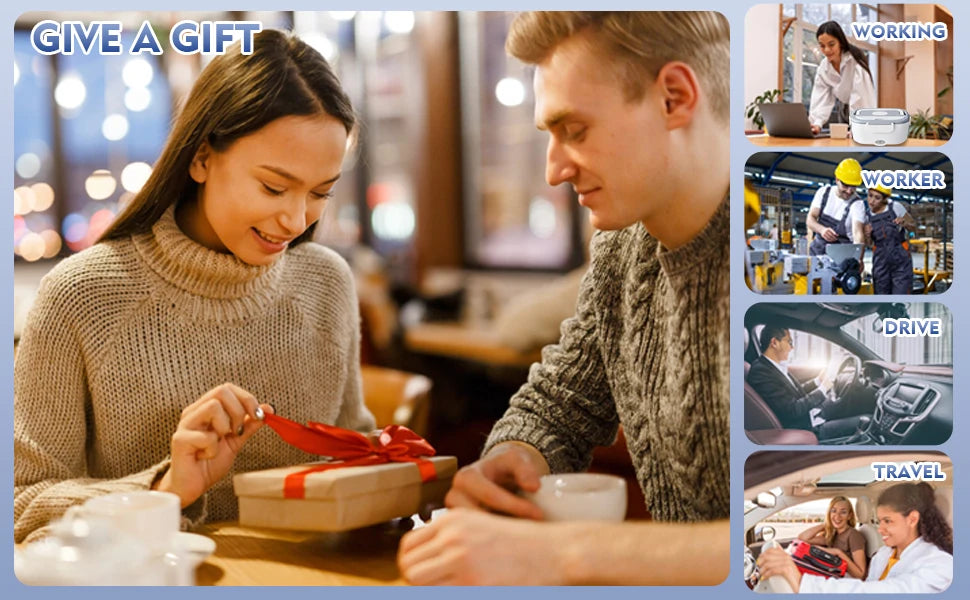Showlu Smart General Electric Lunch Box Pro with digital display and compact design for easy heated meals on the go