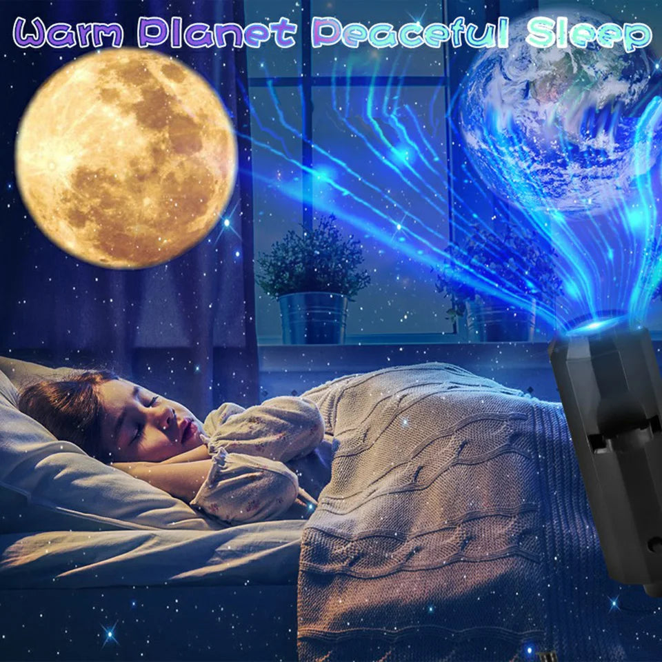 LED Floating Moon Wall Light by Showlu Smart General, illuminated moon-shaped decor for modern interiors, mounted on a wall.