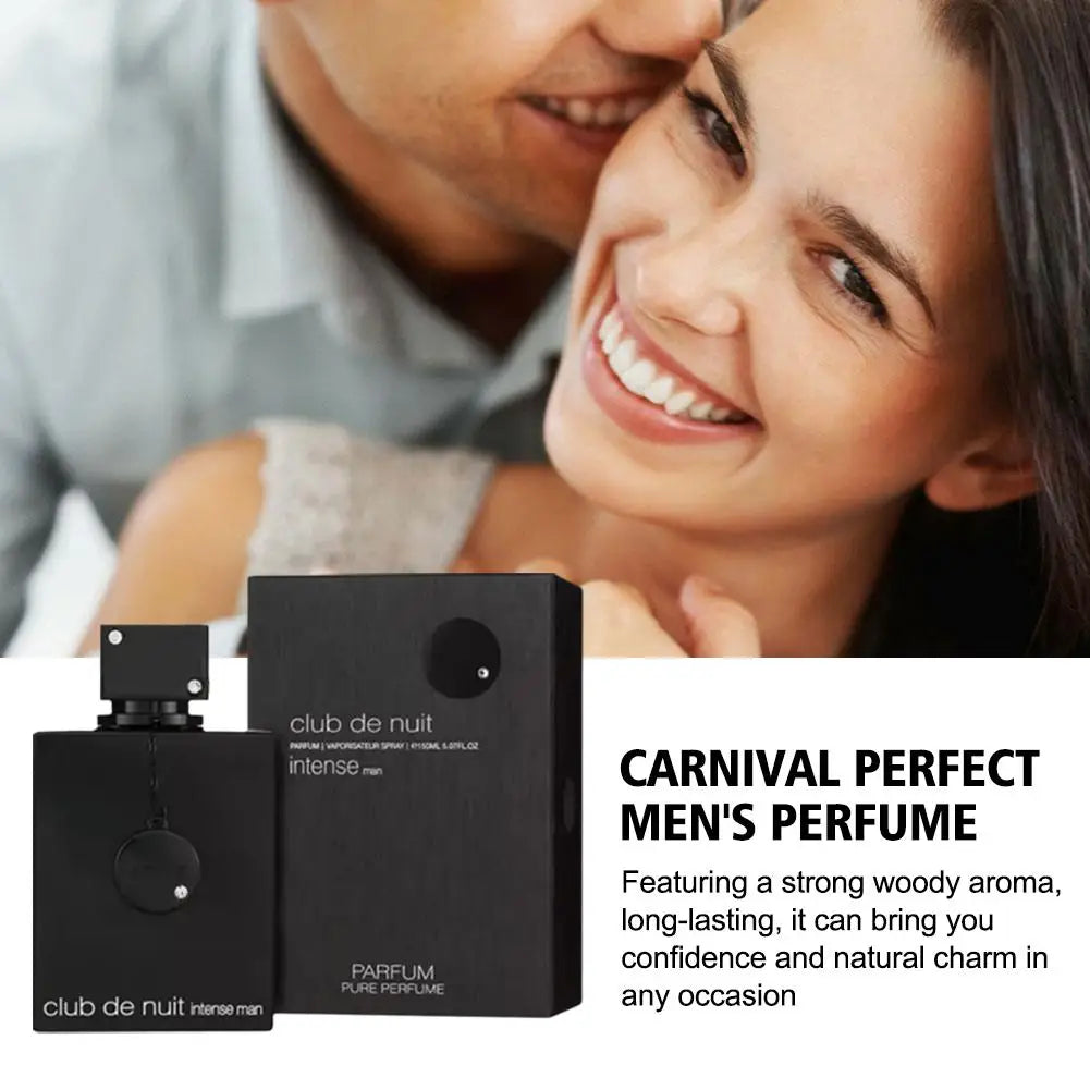 Long-lasting unisex Armaf Nightclub Carnival perfume bottle, 105ml, with elegant design and vibrant branding.
