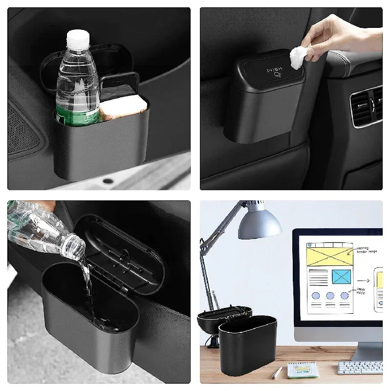Showlu Smart General car trash can with lid, compact and practical for keeping vehicles clean and organized.