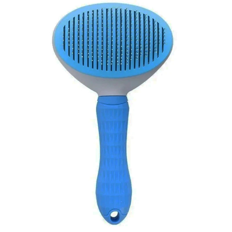 Showlu Smart General pet grooming slicker brush with fine metal bristles for hair removal and gentle massage.