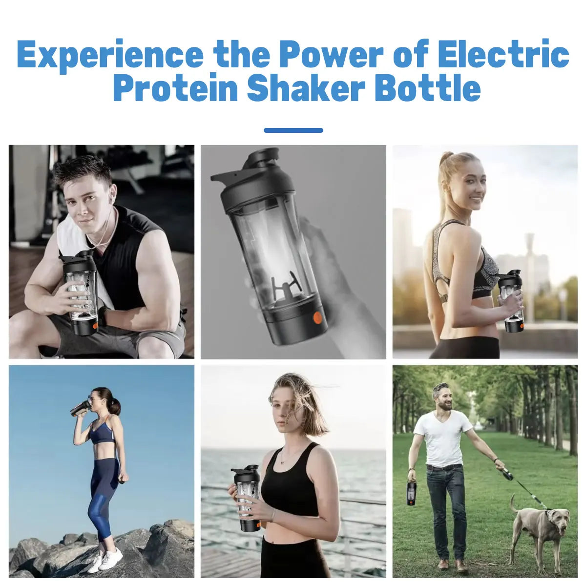24.64oz Electric Automatic Protein Shaker Bottle with Type-C Charging