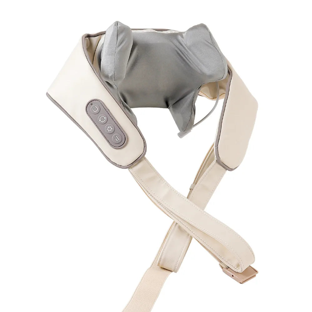 Showlu Smart General electric deep tissue neck and shoulder massage shawl with built-in rollers and heating for relaxation.