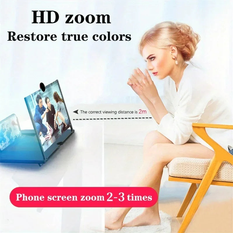 Showlu Smart General phone screen magnifier displaying enlarged mobile screen for clearer viewing and enhanced entertainment.