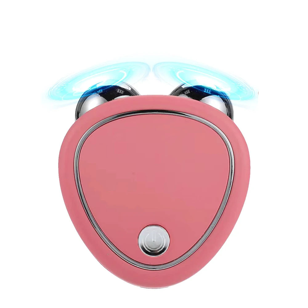 Microcurrent Face Lift Machine EMS Face Roller Massager Double Chin Remover Jaw Line VShape Skin Tightening Face Slimming Device
