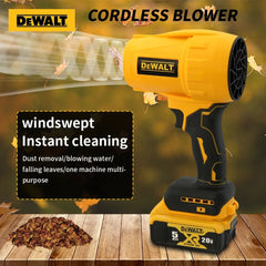 Dewalt 18V Brushless Electric Blower 30000RPM Violent Fan Blowing Car Dust Turbofan Charging Handheld Blower Tool carpenter tool
