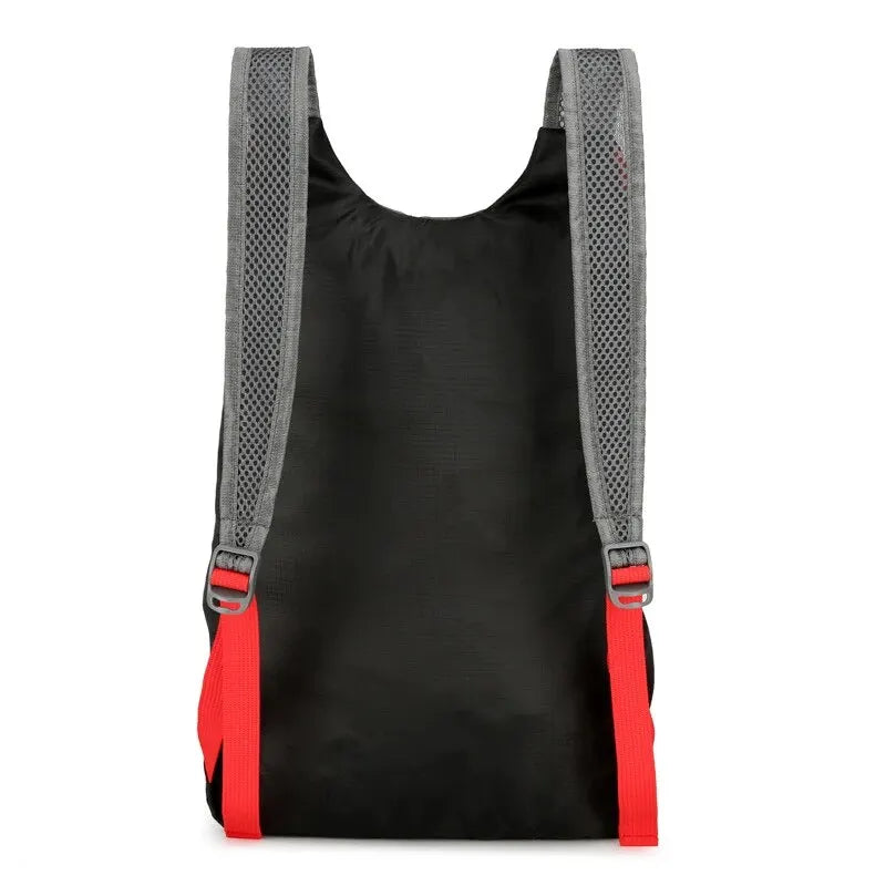 Lightweight waterproof nylon outdoor folding backpack by Showlu Fashion Store, ideal for camping, hiking, and travel.