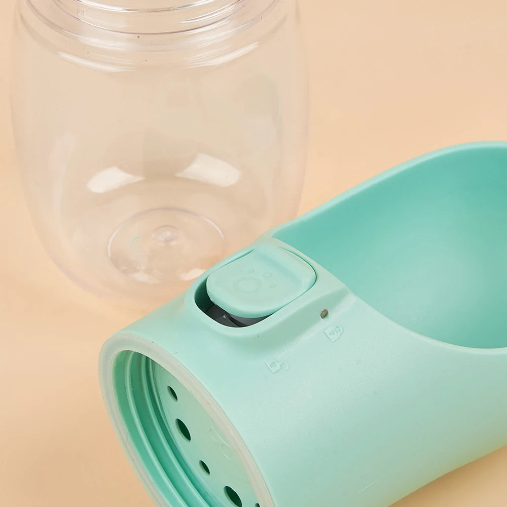 Holapet portable dog water bottle by Showlu Fashion Store, leak-proof travel cup with a compact design for pet hydration on the go.