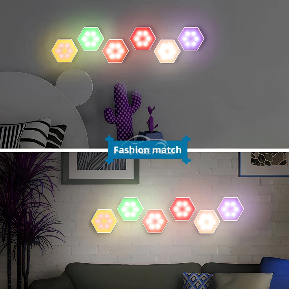 Showlu Smart General LED Touch Wall Tiles, modern illuminated panels with touch controls, ideal for stylish wall decor.