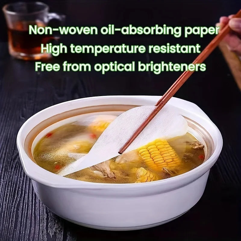 Showlu Smart General kitchen oil absorbing sheets featuring thin, disposable sheets for oil blotting and kitchen oil control.
