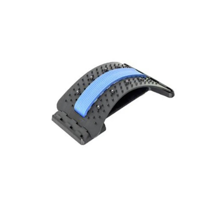 LAAOVEC back stretcher with 3-level lumbar support and spine massage board, designed for back relief and posture improvement.