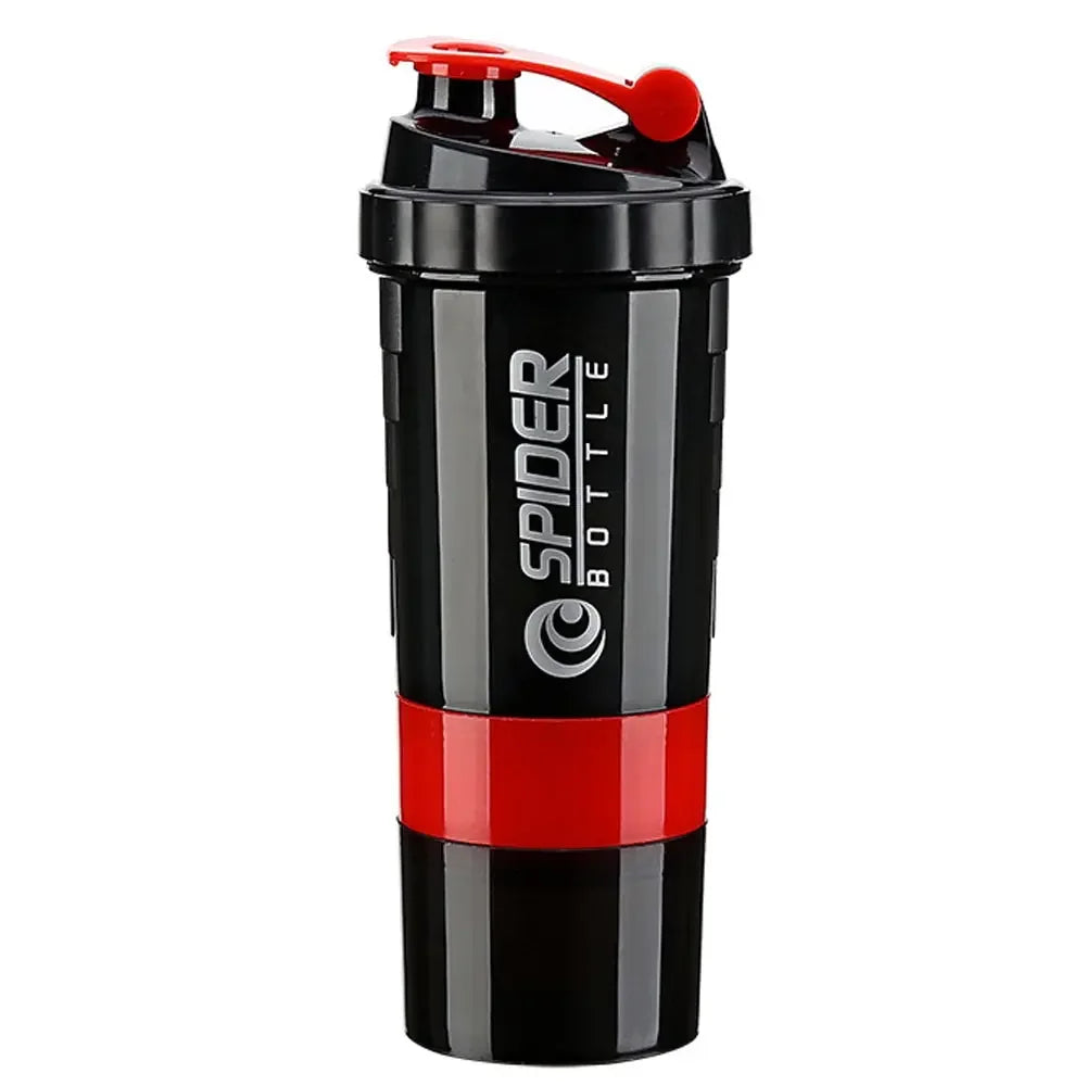 Showlu Fashion Store FEB.WIND protein shaker bottle with 3-layer design, large capacity mixing cup for fitness and nutrition.