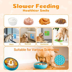 Dog Enrichment Toys 6 Pack Lick Mat Puzzle Ball Bowl for Peanut Butter Frozen Treats Anxiety Relief Boredom Reducer Dog Toys