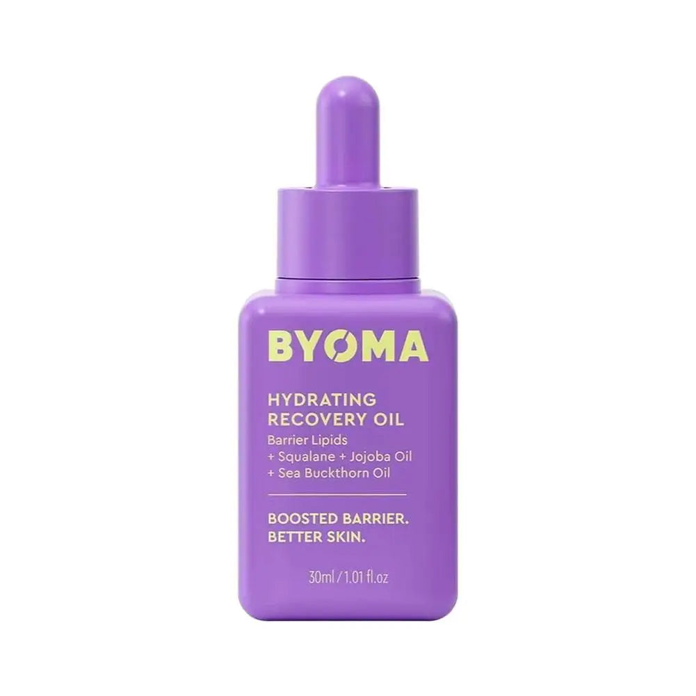 Luxury hydrating face oil set with squalane, jojoba, and seabuckthorn oil for radiant, glowing skin and barrier repair.
