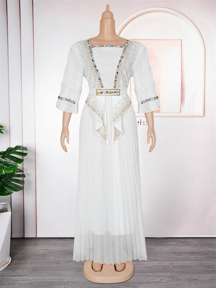 African Dresses For Woman 2025 Africa Clothing Wedding Party Evening Gowns Dashiki Ankara Outfits Dubai Turkey Kaftan Abayas