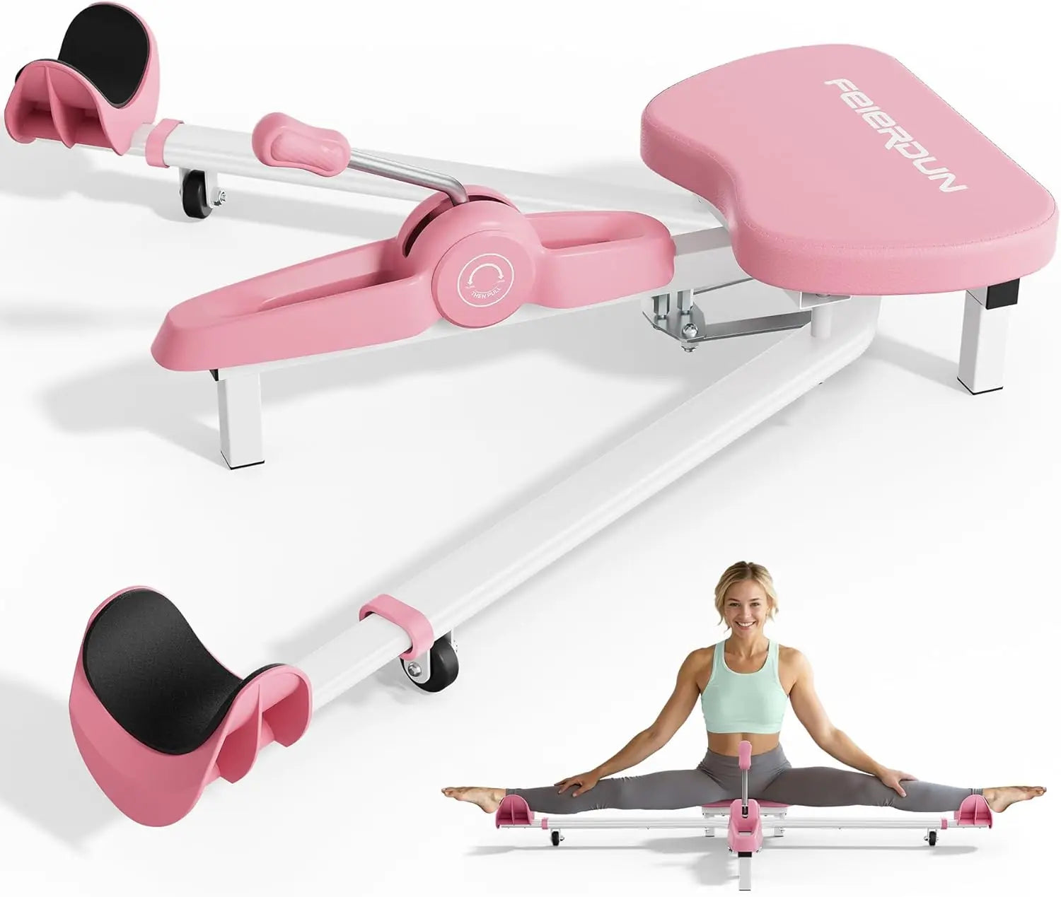 Showlu Smart General portable leg stretcher for hip flexibility, heavy-duty trainer for yoga stretches and split training.
