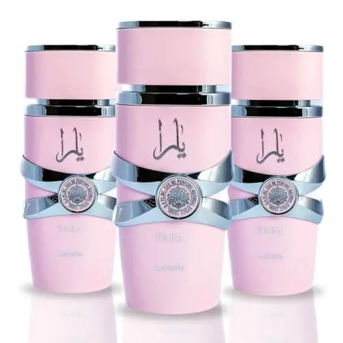 Long-lasting Lattafa Yara Eau De Parfum 100ml with vanilla and floral scent, shown in a sleek bottle with elegant packaging.