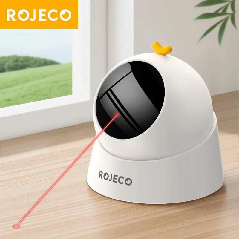 Showlu Smart General automatic pet laser toy with rotating laser pointer for interactive play with cats and dogs.