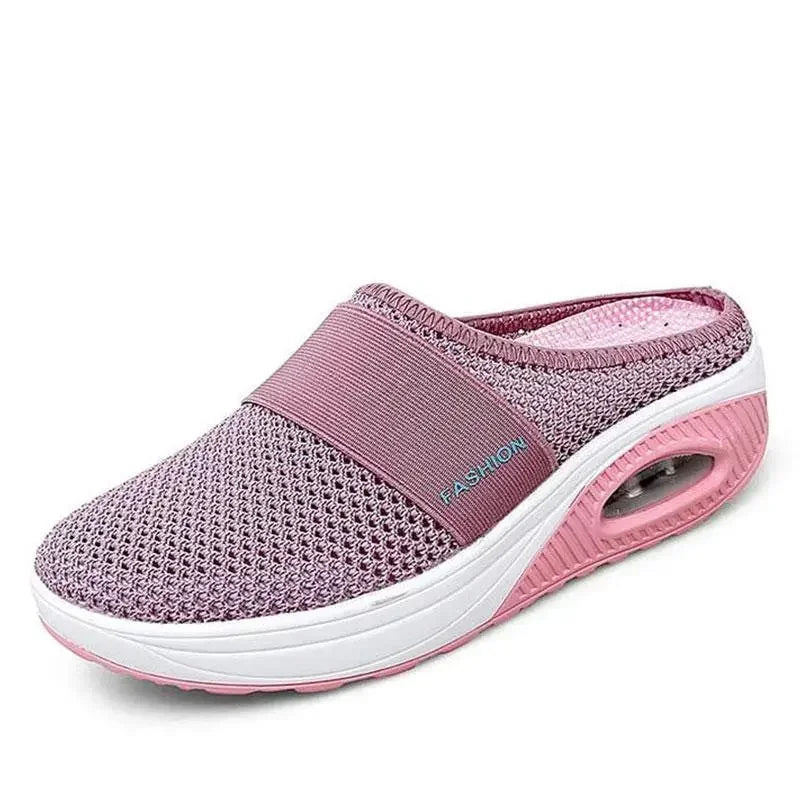 Women's orthopedic wedge sandals by SHOWLU FASHION STORE with anti-slip mesh soles and casual slip-on style.