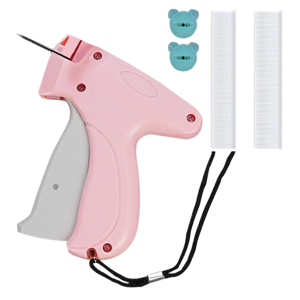 Quick Clothing Fixer with 50/100 Bear Buckles Mini Clothing Sewing Machine Portable Instant Button Garment Connector for Clothes