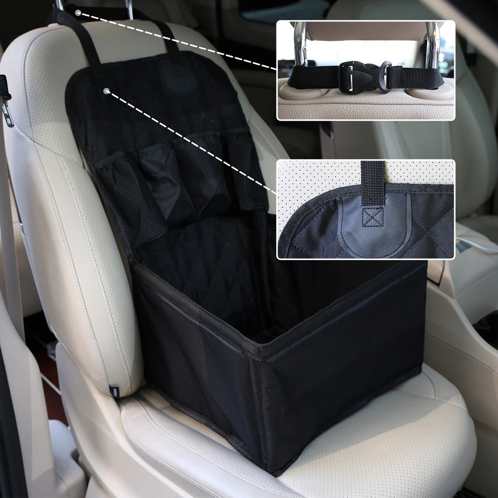 Showlu Fashion Store PaiPaitek Oxford cloth dog car seat mat on front passenger seat, washable, durable pet travel cover