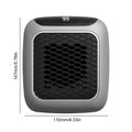 Showlu Smart General 800W plug-in wall mini electric heater with thermostat, compact design for space heating.