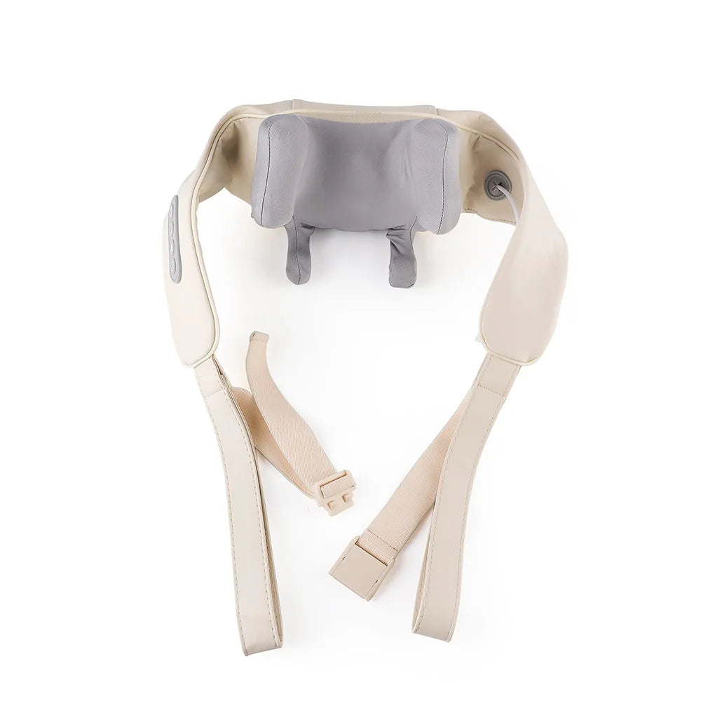 Showlu Smart General electric deep tissue neck and shoulder massage shawl with adjustable controls and plush fabric.