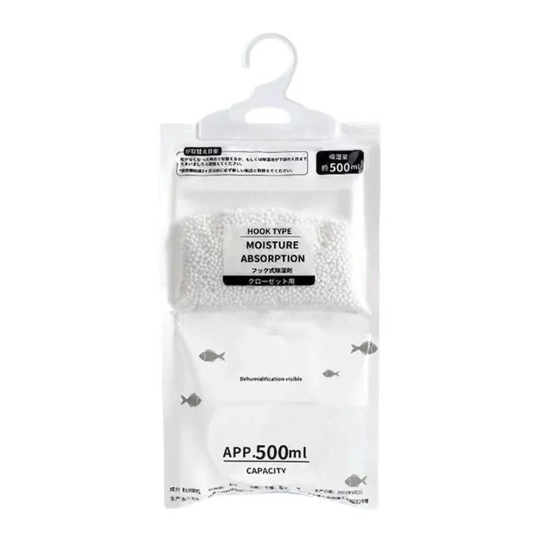 Showlu Smart General Closet Dehumidifier Hanging Bags for moisture control and odor prevention in closets and wardrobes.