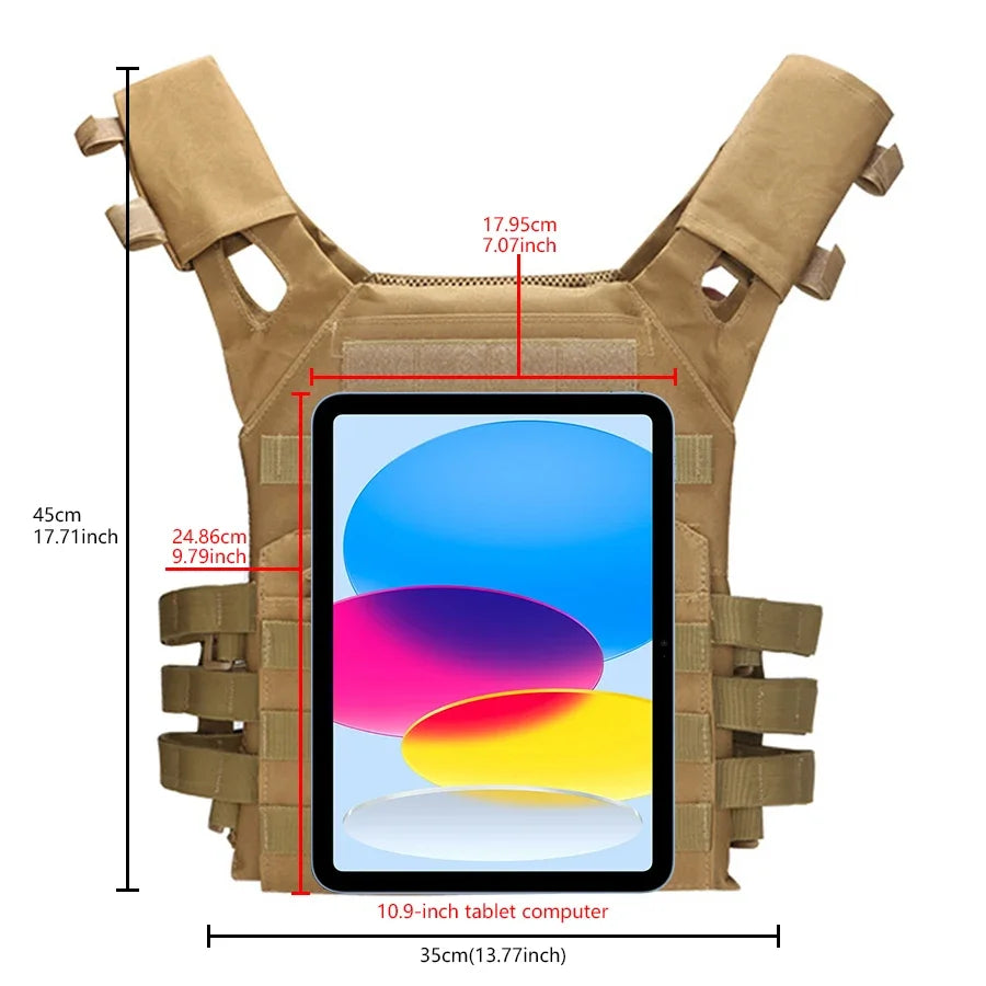 Showlu Smart General adjustable weighted vest with straps and weights for fitness training and strength building.