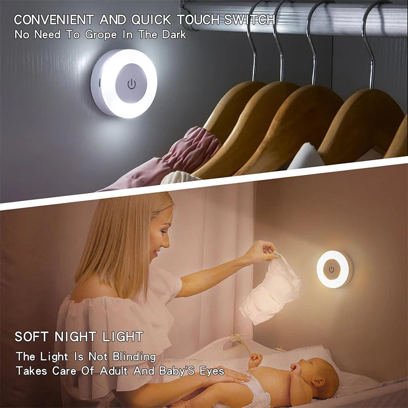 Super-Cheese LED touch tap light by Showlu Smart General, mounted on a kitchen tap with a bright, energy-efficient LED light.