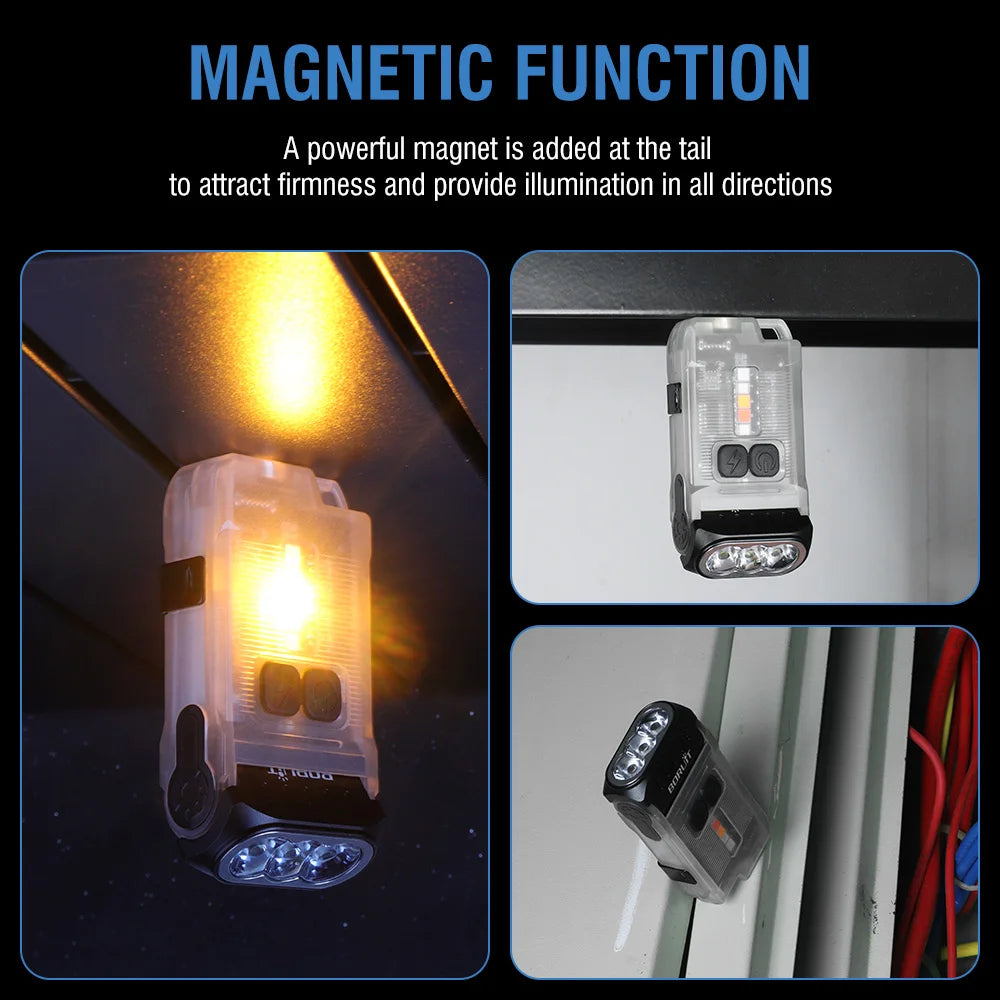 Showlu Smart General LED rechargeable lantern emitting bright white light, ideal for camping, outdoor, or emergency use.